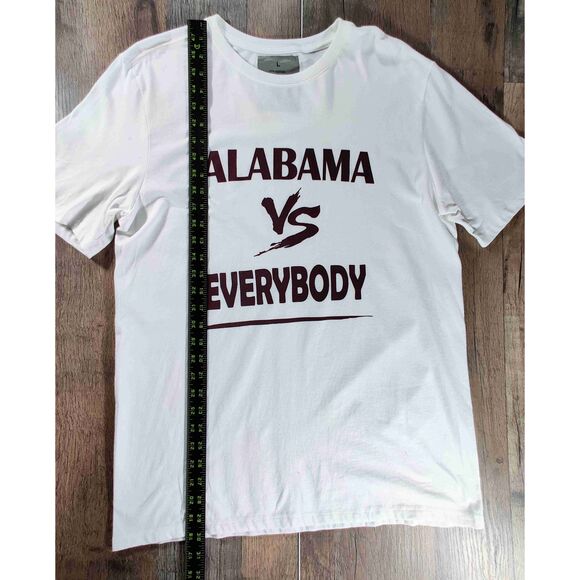 Alabama Vs Everybody Text 100% Cotton Graphic T-shirt Unisex Size Large - Picture 6 of 8